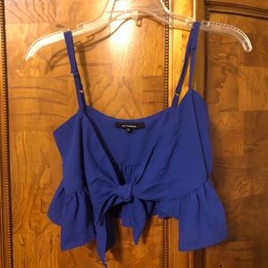 blue tie top